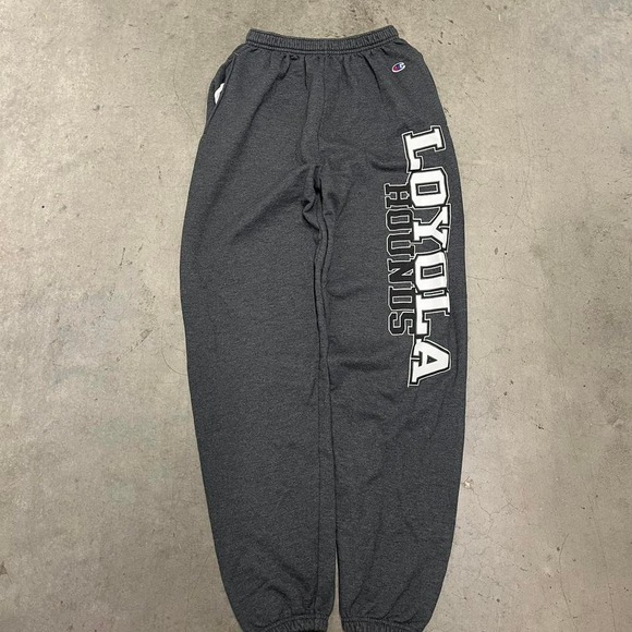 Y2K champion‎ baggy Loyola greyhounds spell out logo sweatpants - Picture 1 of 6